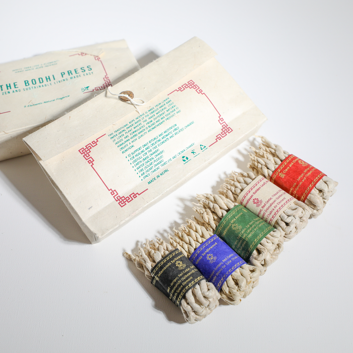 5 Elements Herbal Healing Rope Incense Bundle I Handmade, Eco-friendly & Sustainable