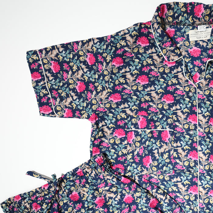 Silk Cotton Pajama Set – Luxurious Handmade Sleepwear for Effortless Elegance