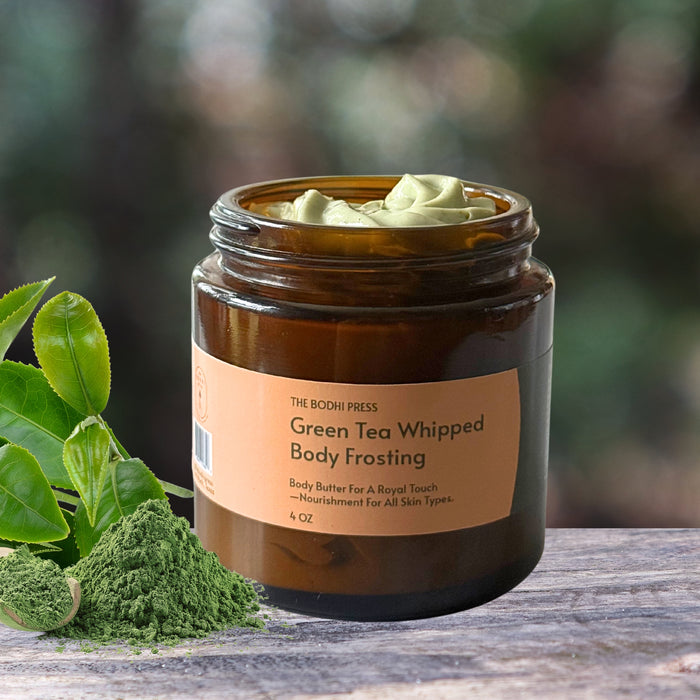 Green Tea Whipped Body Frosting – Lightweight Antioxidant Body Butter (4 oz)