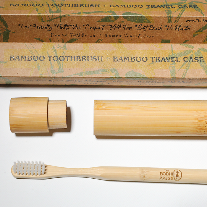 Eco-Friendly Bamboo Toothbrush & Travel Case Set | Multi-Pack Sustainable Oral Care