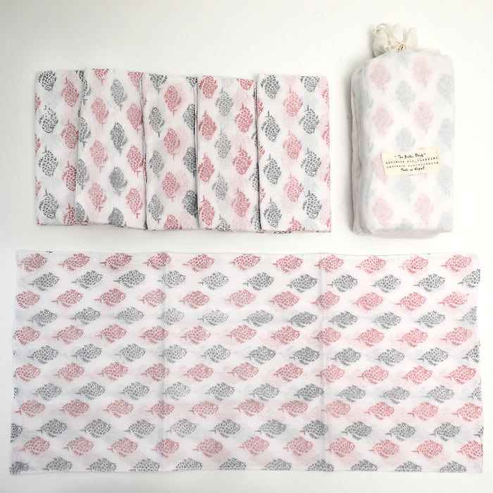 Handmade 100% Organic Cotton Muslin Face Towel I Wash Cloths – Luxuriously Soft & Eco-Friendly