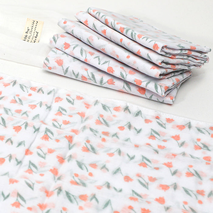 Handmade 100% Organic Cotton Muslin Face Towel I Wash Cloths – Luxuriously Soft & Eco-Friendly