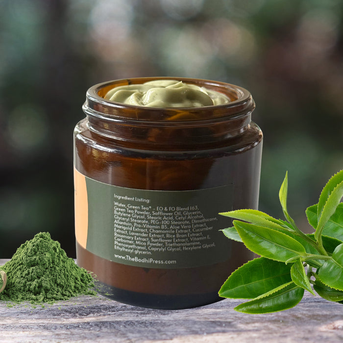 Green Tea Whipped Body Frosting – Lightweight Antioxidant Body Butter (4 oz)