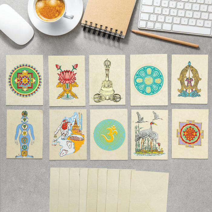 Vintage Greeting Card & Envelope Set I Blank Greeting Cards I Handmade Paper Cards