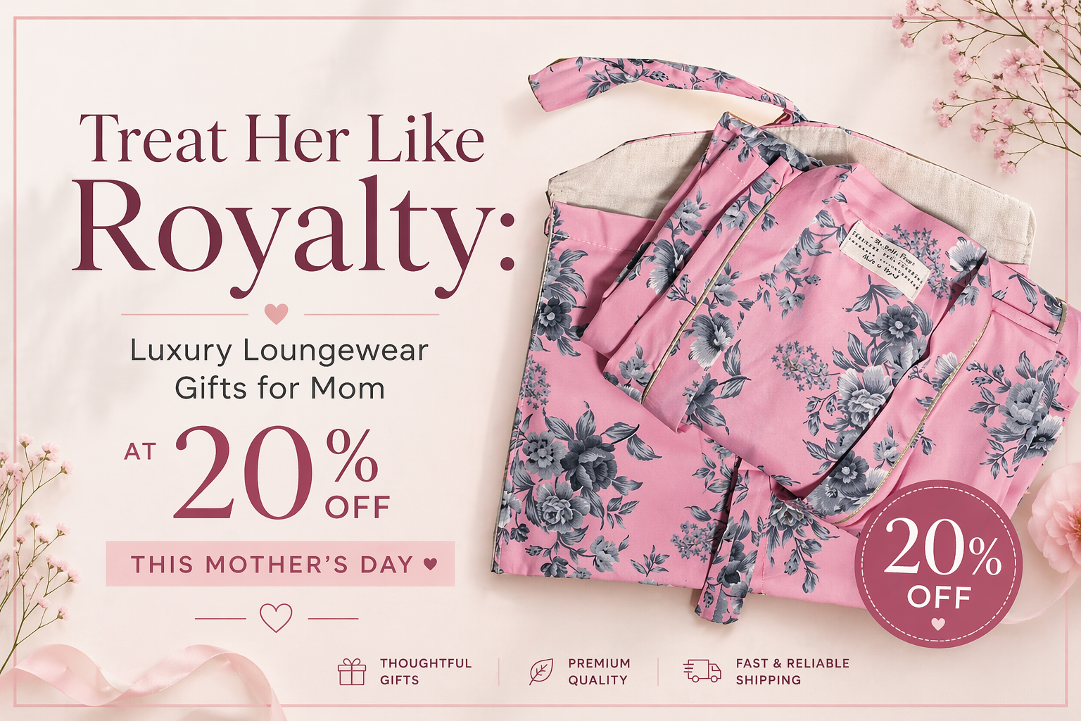 Treat Her Like Royalty: Luxury Loungewear Gifts for Mom at 20% Off This Mother’s Day