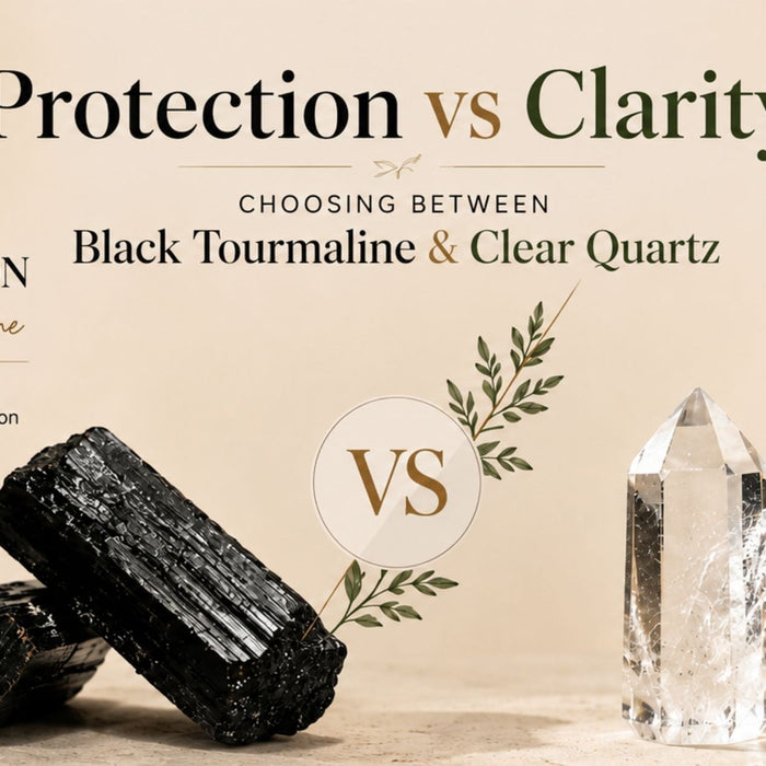 Protection vs Clarity: Choosing Between Black Tourmaline and Clear Quartz