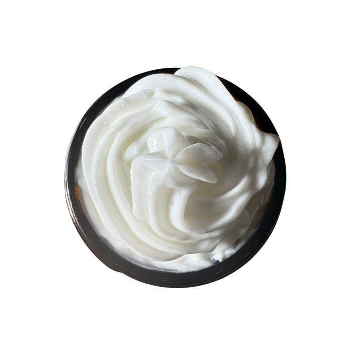 Sandalwood Whipped Body Frosting – Calming Moisture for All Skin Types (4 oz)