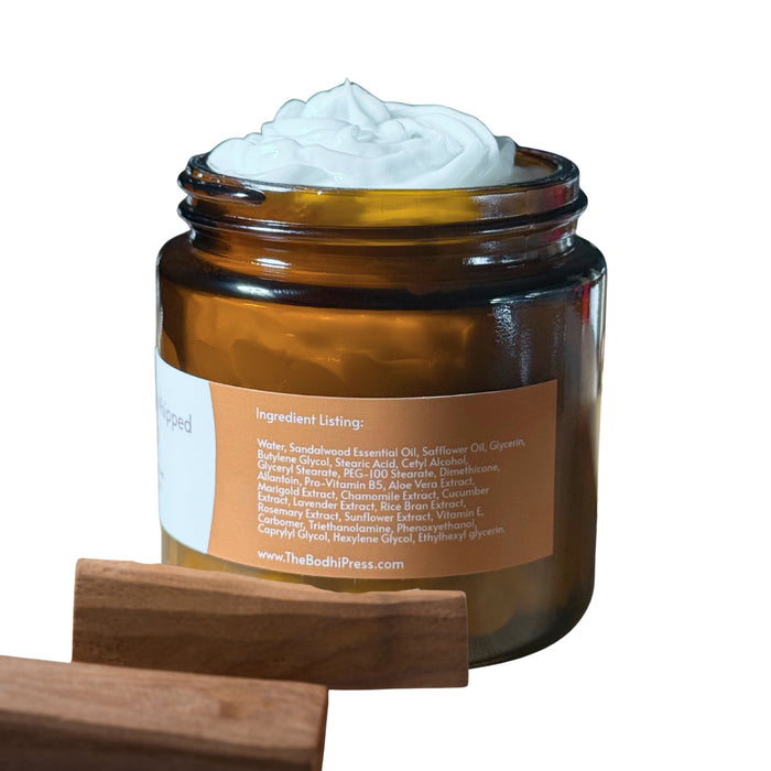 Sandalwood Whipped Body Frosting – Calming Moisture for All Skin Types (4 oz)