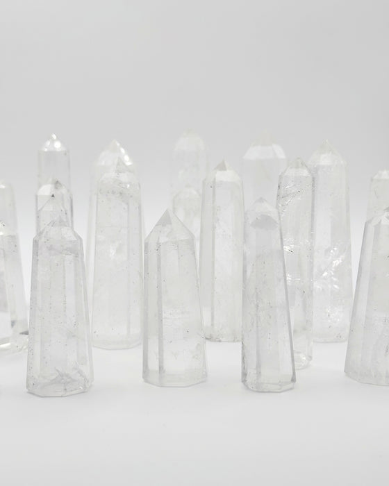 Clear Quartz Crystal Tower | Natural Healing Crystal Obelisk for Meditation, Energy & Protection