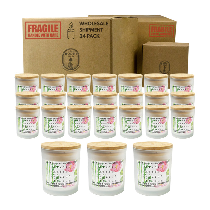 Bulk Order Hand-Poured Coconut Wax Candles – 12 Unit I 24 Unit Per Scent