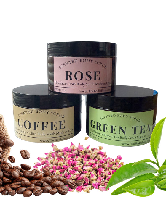 Body Scrub, Natural Sugar + Coconut I Exfoliating Moisturizing Body Polish I 8 OZ