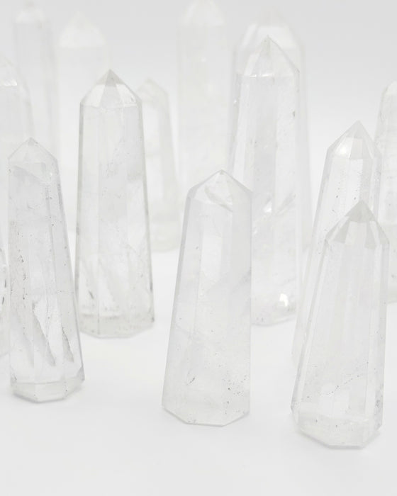 Clear Quartz Crystal Tower | Natural Healing Crystal Obelisk for Meditation, Energy & Protection