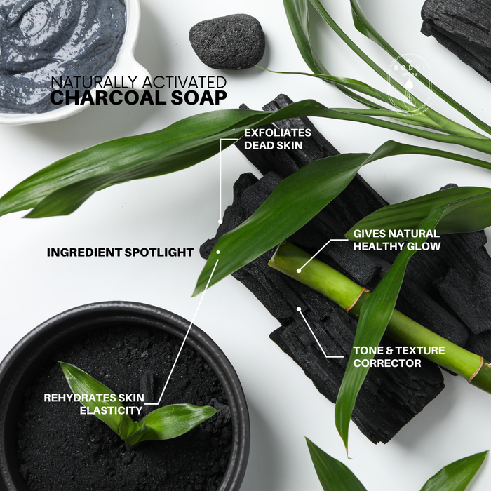 Charcoal Soap I Naturally Activated Bamboo Charcoal I Handmade Beauty Soap