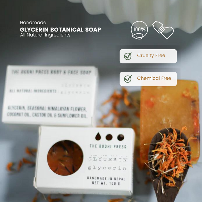 Glycerin Marigold Botanical Soap I Clear Soap I Handmade Face and Body Soap