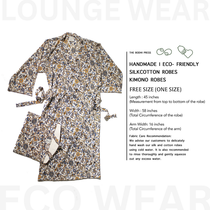 Silk & Cotton Robes I Kimono Robes I Lounge Wear I Handmade Clothing