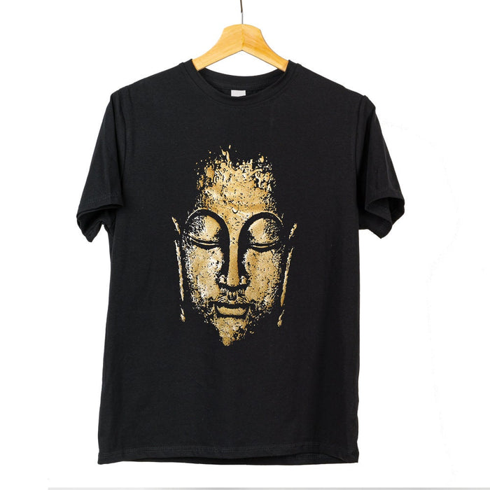 Buddha Mandala Shirt, Buddha T Shirts, 100% Cotton Buddhist Shirt, Buddhaface Top, Buddhist Gift, Mandala Tee, Women Gifts, Men Shirts